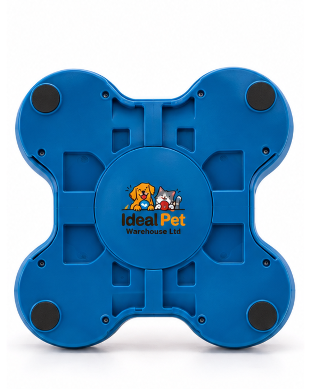 Ideal Pet Warehouse Ltd Cream/Blue Dog Push-and-Slide Treat Puzzle