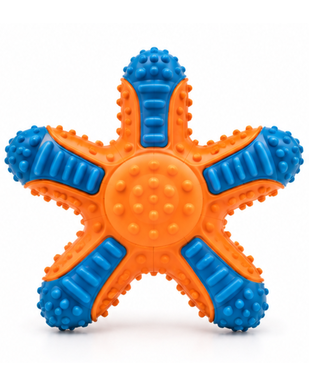 Ideal Pet Warehouse Ltd Orange/Blue Dog Starfish Chew Toy