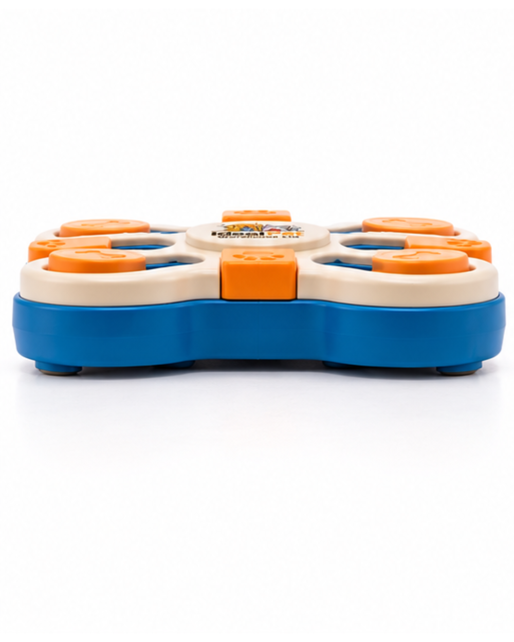 Ideal Pet Warehouse Ltd Cream/Blue Dog Push-and-Slide Treat Puzzle