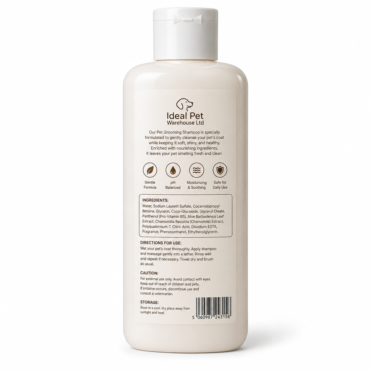 Gentle Pet Grooming Shampoo – pH Balanced Moisturizing Dog & Cat Shampoo for All Coat Types Ideal Pet Warehouse Ltd