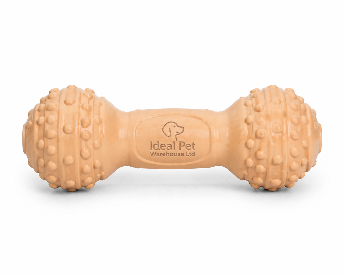 Durable Rubber Dog Chew Toy – Textured Dumbbell Pet Toy for Teeth Cleaning & Interactive Play | Ideal Pet Warehouse Ltd