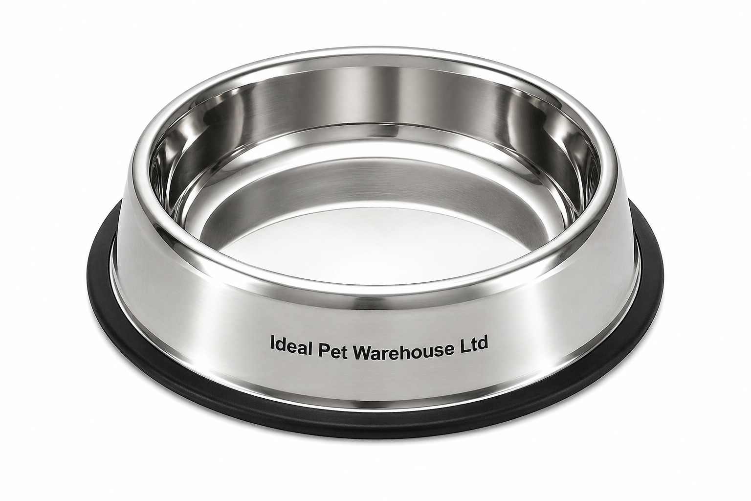 Stainless Steel Pet Bowl with Anti-Slip Base – Durable Dog & Cat Feeding Bowl, Non-Skid Food & Water Dish Ideal Pet Warehouse Ltd