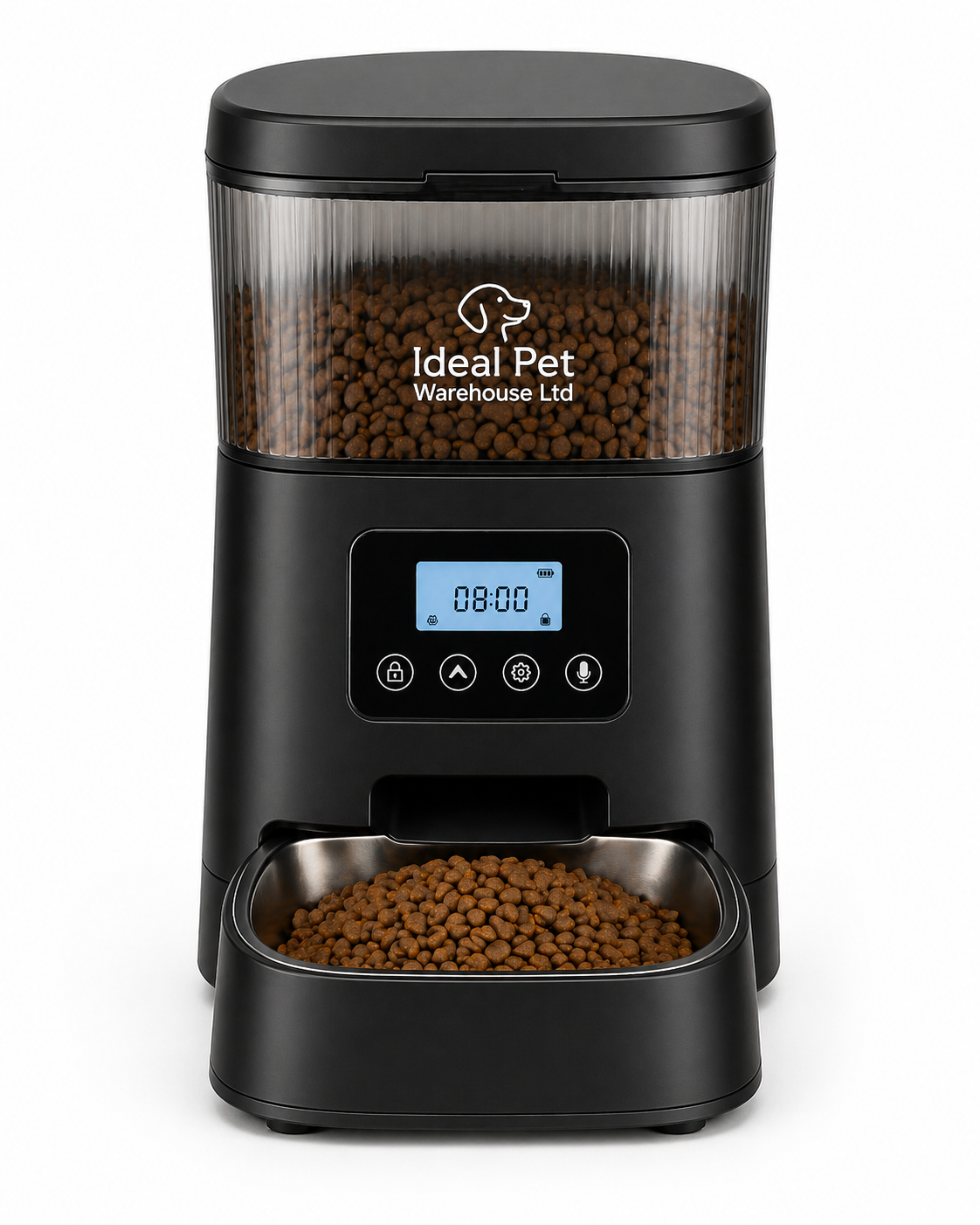 Automatic Pet Feeder 6L – Programmable Dog & Cat Food Dispenser with Timer, Portion Control & LCD Display | Ideal Pet Warehouse Ltd