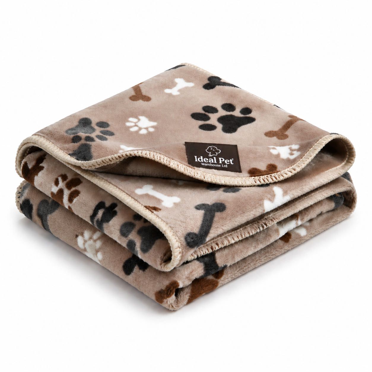 Soft Fleece Pet Blanket – Warm Paw Print Dog & Cat Throw Blanket, Lightweight Washable Pet Cover | Ideal Pet Warehouse Ltd